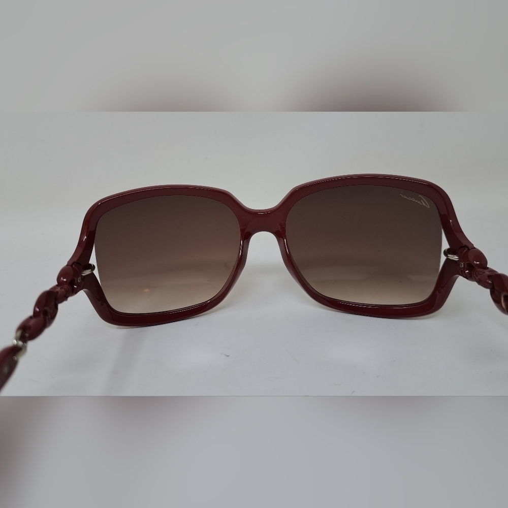 Gucci Womens Marina Chain Sunglasses Red Vintage Y2K GG3597/F/S 3GQJD 58-16-115 - Picture 9 of 16